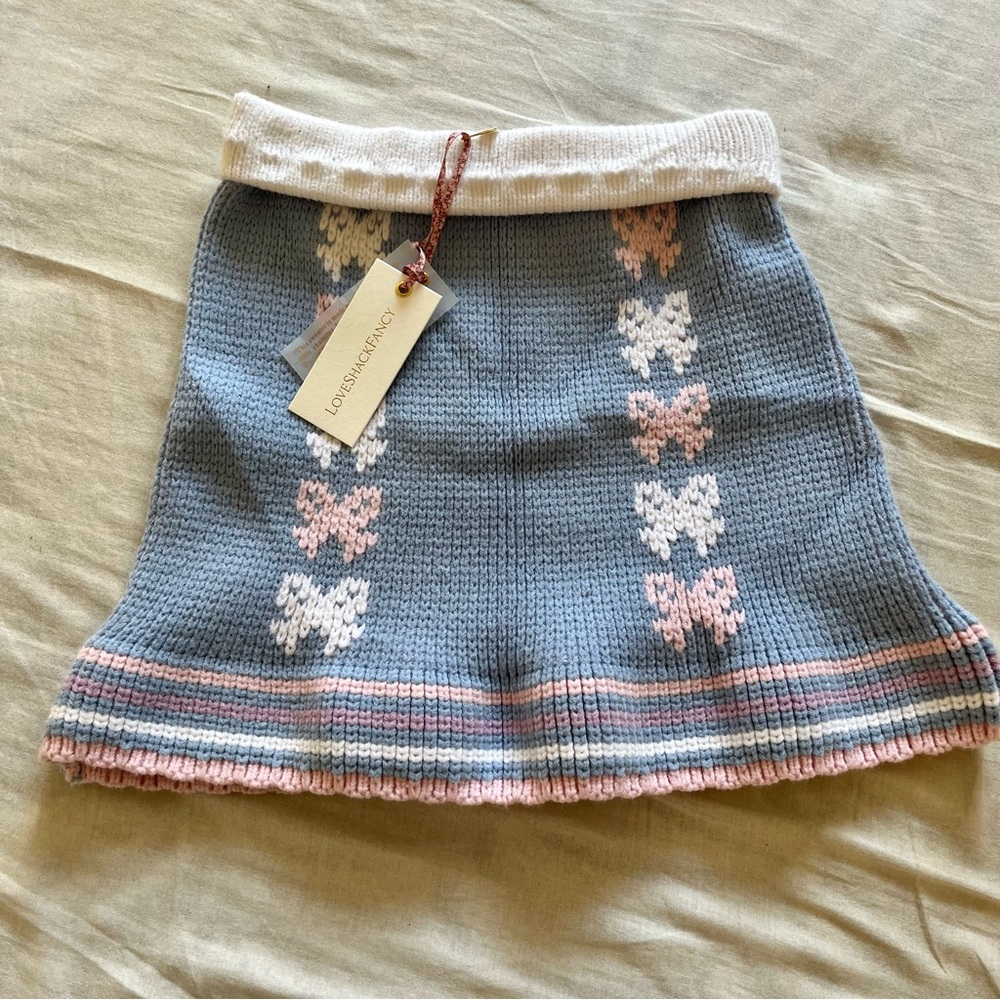 LoveShackFancy knit skirt brand new with tags!